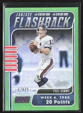 Phil Simms 2020 Panini Absolute Fantasy Flashback Spectrum Green /25 #FF-PS New