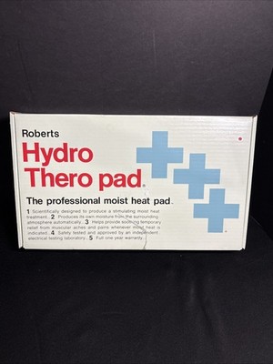 Vintage Roberts Hydro Medium Thero Pad Professional Moist Heat. Model 1313 Works