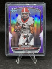 2022 Bowman University Chrome #44 Kenny McIntosh Purple Refractor #/399