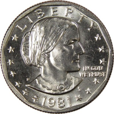 1981 D Susan B Anthony Dollar BU Uncirculated Mint State SBA $1 US Coin