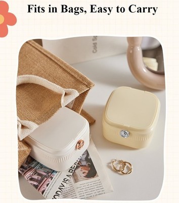 Compact Organized Neat Tidy Dustproof Easy-To-Open Cute Mini Jewelry Storage Box