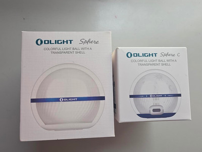 OLIGHT SPHERE & SPHERE C STELLAR SKY  BOTH W/ a Transparent Shell  & NIB
