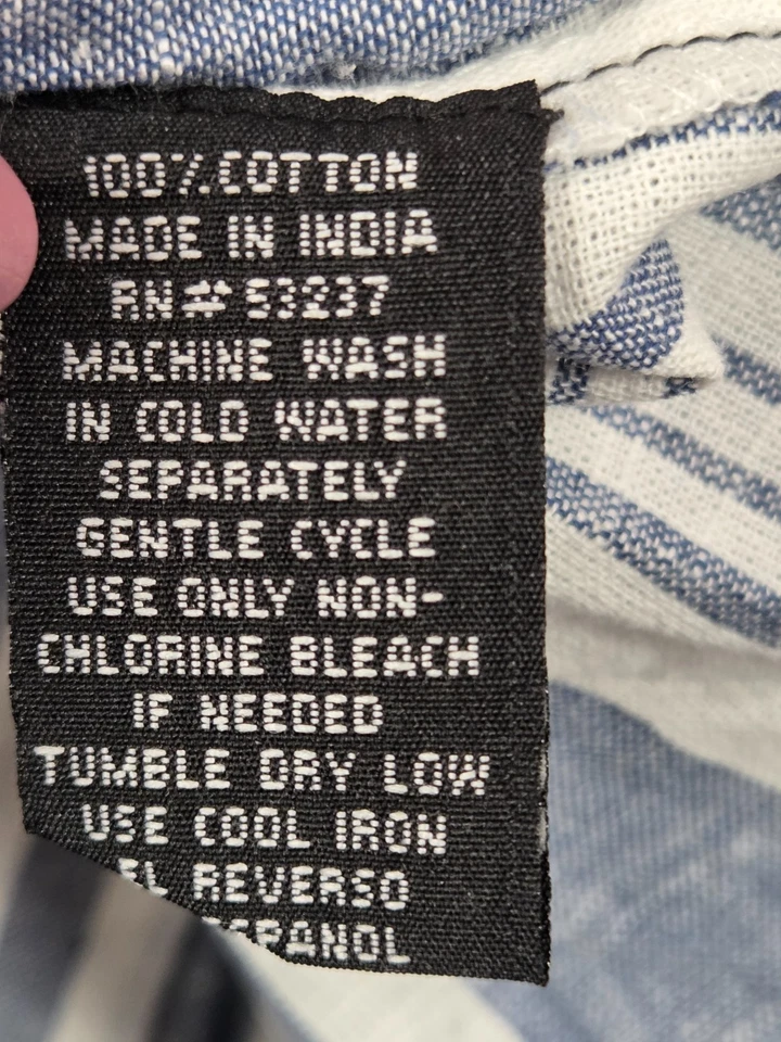 Mlle Gabrielle 2 X длинный льняной как синий белый в полоску туника блузка платье плюс 2 X - Изображение 2 из 4