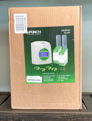 uPunch HN3540 Complete Small Business Start-Up Kit, New/Sealed