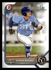 Cayden Wallace 2022 1st Bowman Draft #BD-12 Kansas City Royals Rookie FREE SHIP