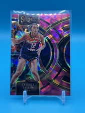 2024 Panini Select Pink Cracked Ice RC #128 Celeste Taylor Phoenix Mercury