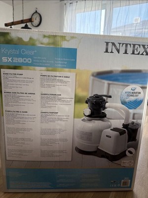 Intex Krystal Clear Sandfilterpumpe SX2800 Poolpumpe