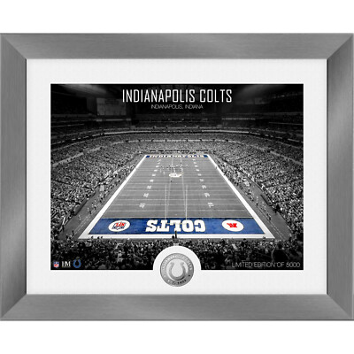 NFL Highland Mint Indianapolis Colts Art Deco Stadium Silver Coin Bild 40x33cm