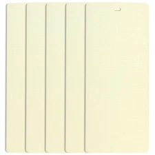 DALIX Lino Vertical Blinds Window Slats Replacement Parts 5 Pack Qty / Ivory