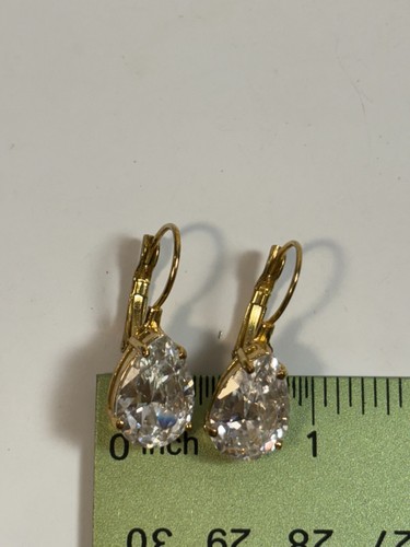 Orecchini Moda Tono Oro e Strass, Vibrazioni Matrimonio Romantiche - Foto 13 di 14