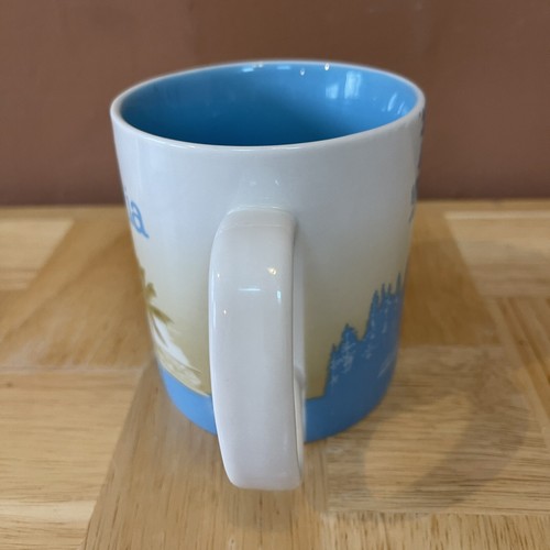 Starbucks Coffee California Mug 2012 Redwood Forest Palm Trees Surfer Beach - Picture 13 of 13