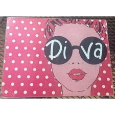 Dolgen Corp Trueliving Essentials DIVA Glass Cutting Board & Serving Tray 13X10