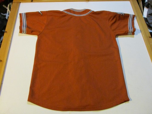 TEXAS LONGHORNS FULLY STITCHED COLOSSEUM BRAND BASEBALL JERSEY BOY LG = MEN SM - Picture 10 of 12