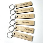 Personalized Product Tag Keychain Custom Name Gift Label Bag Charm WHOLESALE LOT