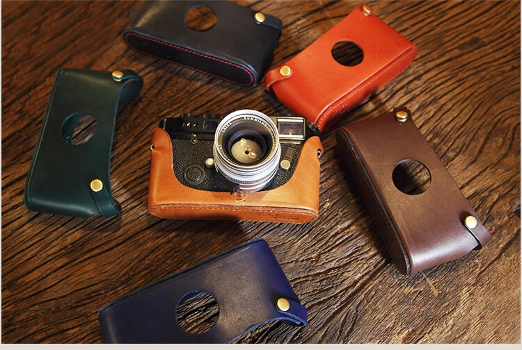 Cowhide Real Leather Camera Half Case Cover for Leica M2 M3 M4 M4P M6 M7 M7P MP - Image 2 of 4