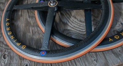 Vintage Spinergy Rev X 700c RoadBike WHEELS Carbon Fiber Rims