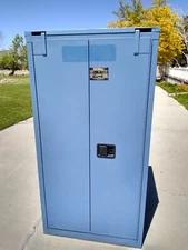 Used Securall # C360 Flammable Liquids Cabinet, 60 Gallon, 66.5" X 34" X 34"