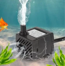 Aquarium Adjustable Submersible Mini Water Pump 58-80 GPH Fish Tank Pump