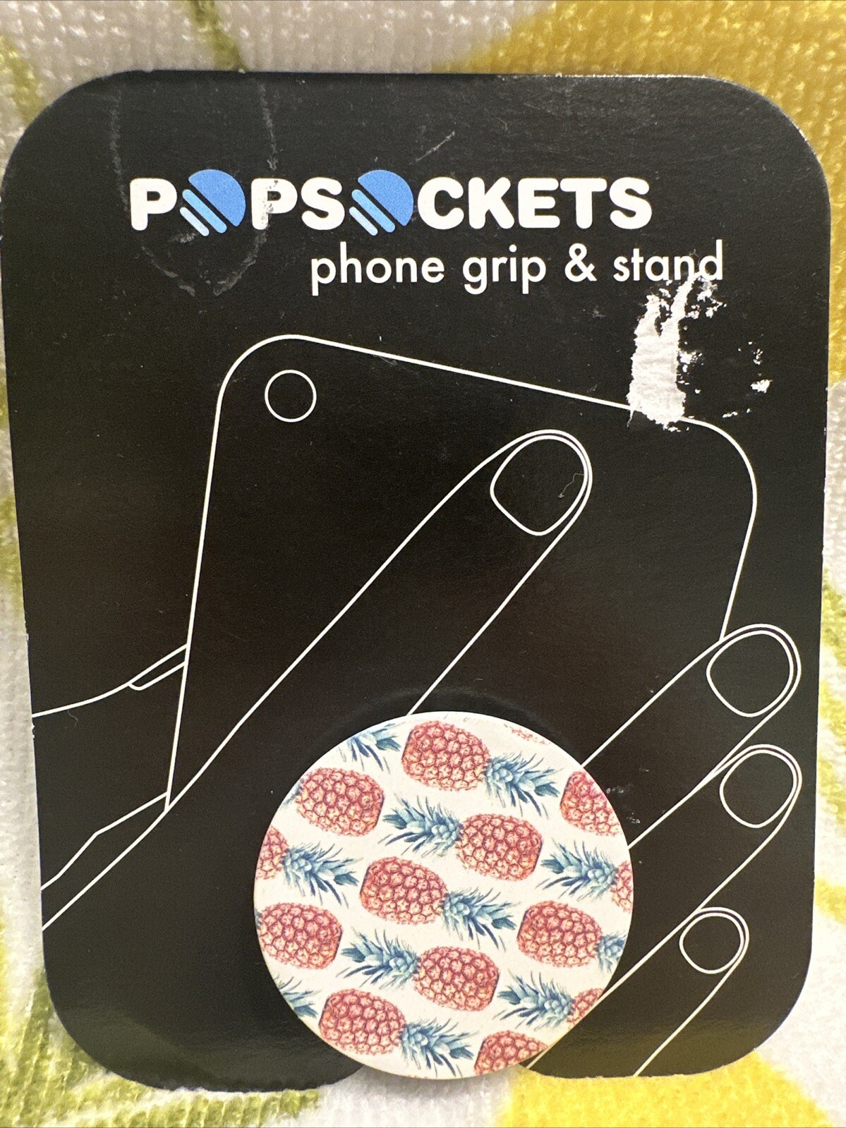 PopSockets: Collapsible Grip & Stand  Phones and Tablets - Pineapple Pattern 🍍