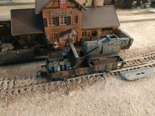 MARKLIN - Märklin, carro militare USA SECONDA GUERRA MONDIALE CON UN BRUCO CARICATO, SCALA H0 - Foto 3 di 8
