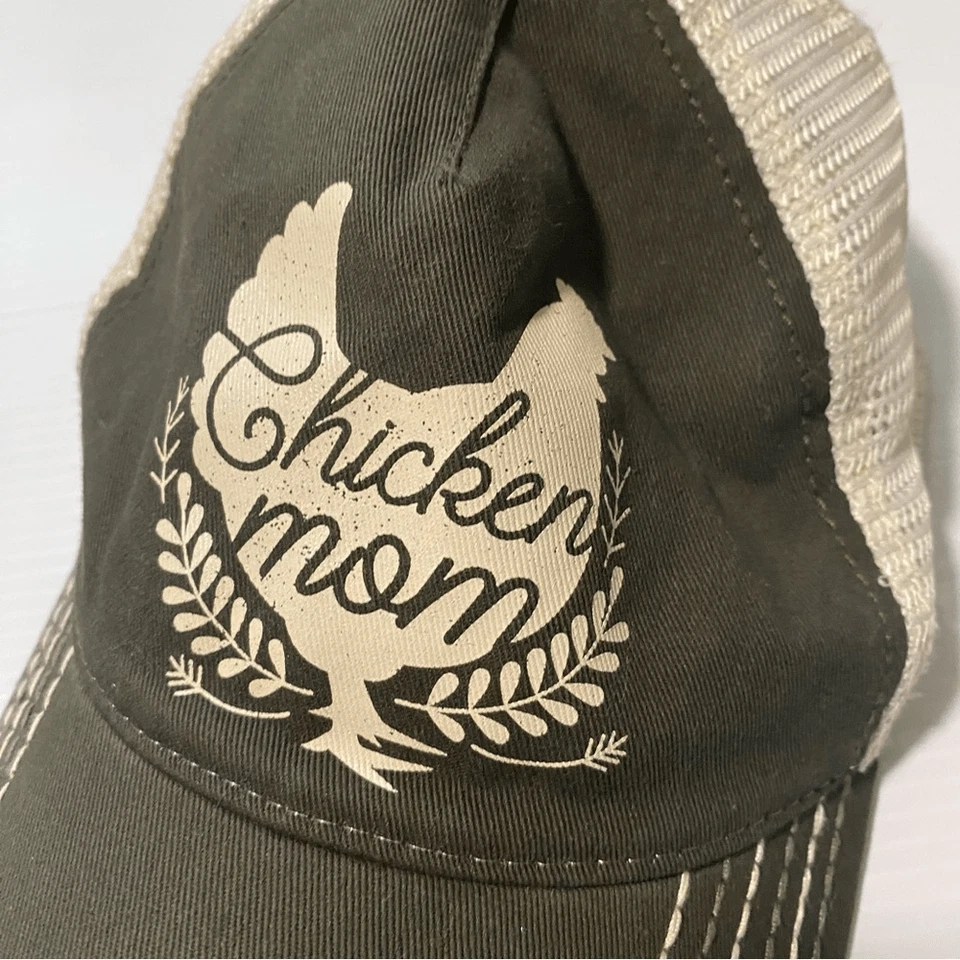 Gorra de béisbol John Deere Chicken Mom sombrero boho pradera granja snapback Foto 3 de 4