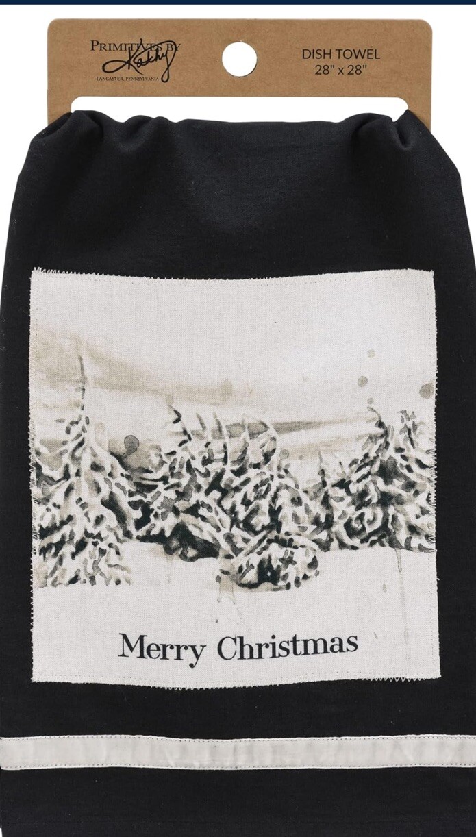 New Primitives By Kathy Merry Christmas Hand Kitchen Towel
