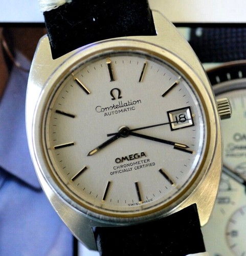 Vintage 1970s Omega Constellation Date 