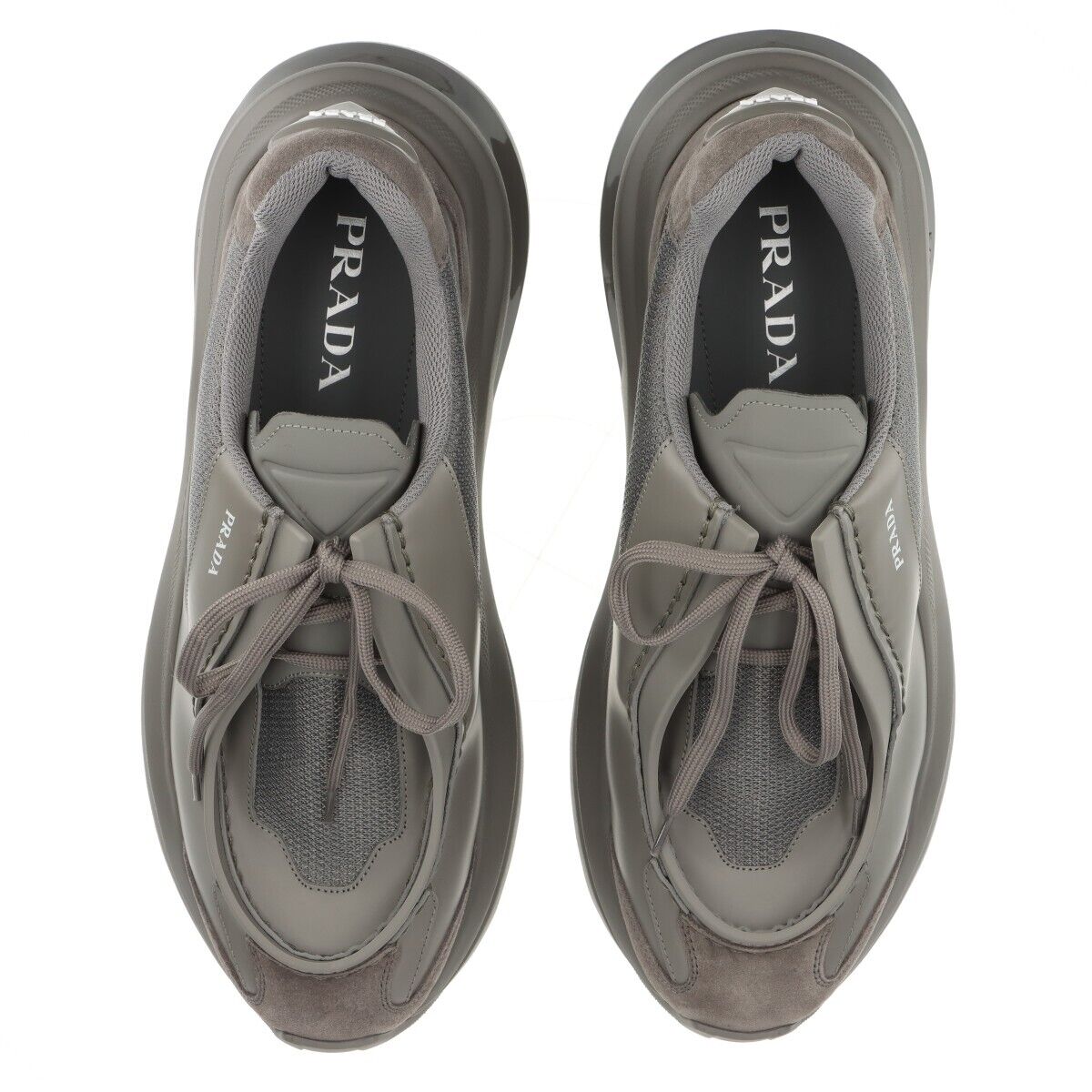 Prada systems 23AW Mesh x leather Sneakers 10 Men's Gray Prada systems 23AW Mesh x leather Sneakers 10 Men's Gray