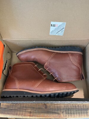5.11 Tactical Brown Leather Mission Ready Chukka Boots 5.11 Mission Ready Chukka Tactical Boots Leather Rust Men main image 3