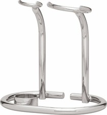 Metal Stand for Shaving Brush and Razor Holder Chrome