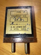 RARE E.B. LEWIS CO. CONN. LARGE 95.0 CRYSTAL FROM HAM RADIO ESTATE