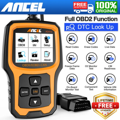 ANCEL AD410 Automotive OBD2 Scanner Check Engine Light Car Diagnostic Scan Tool