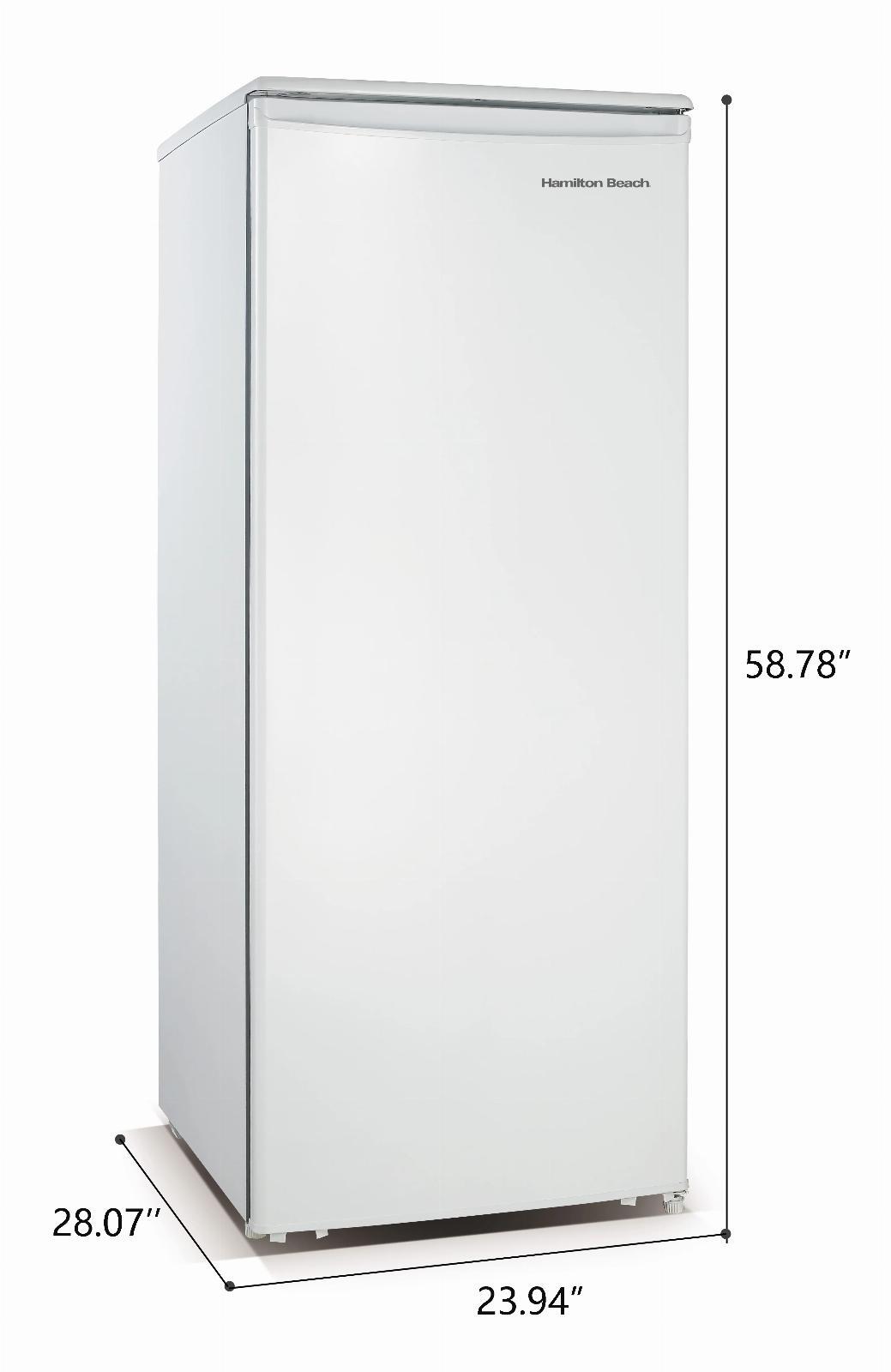 10.1 Cu. Ft. Hamilton Beach Upright Freezer Adjustable Thermostat Garage Ready