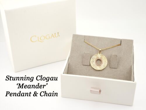 Stunning & Rare Clogau  9ct Gold Meander Pendant Necklace - Picture 1 of 7