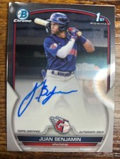 2023 Bowman Chrome Juan Benjamin auto