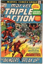 Marvel Comics Triple Action Volume 1 Book #5 Mid Grade 1972