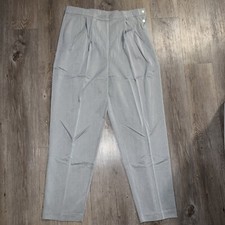Vintage 80  s Pleated Gray Vintage Pants Slacks Taper Leg Women  s Size 18 Casual