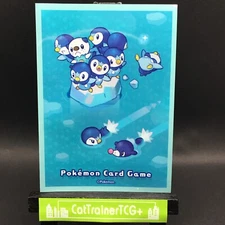 x1 Piplup Daily Life Sleeve Popplio Oshawott Pokemon Center Japan Original New