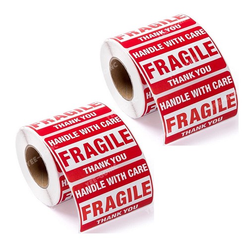 10000 Fragile Stickers 2x3 Handle with Care Thank You Mail Labels 500/Roll - Picture 21 of 27