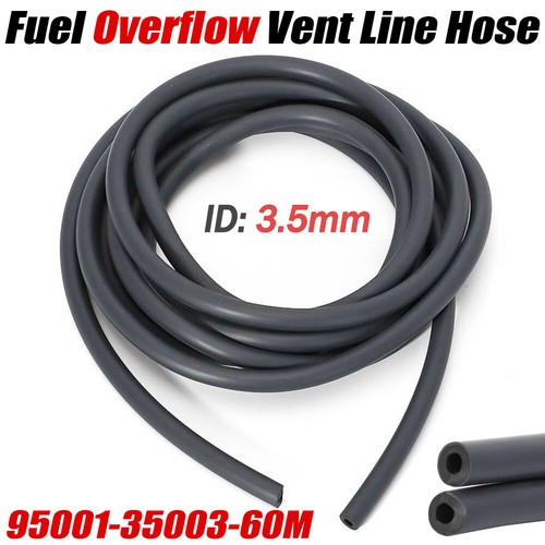 Rubber Fuel Overflow Vent Line Hose – 3.5mm ID X 10ft Roll – Replaces 95001-35003-60M