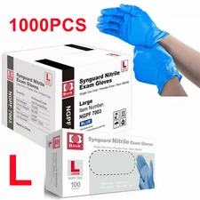 500-1000pc XS-XL Medical Dental Disposable Nitrile Exam Gloves Latex Powder Free