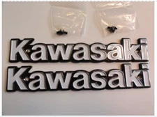 OSVP-020  79-80 KZ550 KZ650 KZ750 KZ1000 LTD SR Pair of TANK EMBLEMS/ BADGES 6"