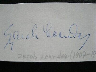 +Autogramm+ Zarah Leander ++Deutsche Film Legende++