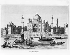 8" x 10"  1854 The Taj-Mahal, Agra, India
