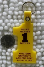 Kutztown University Athletic Dept You're #1 With Us Keychain Key Ring #25410
