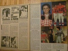 Donny and Marie Osmond, Two Page Vintage Clipping, Osmonds Brothers