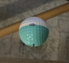 RARE Aqua Blue Teal and White Two Tone PING EYE 3 KARSTEN PING Golf Ball Nice