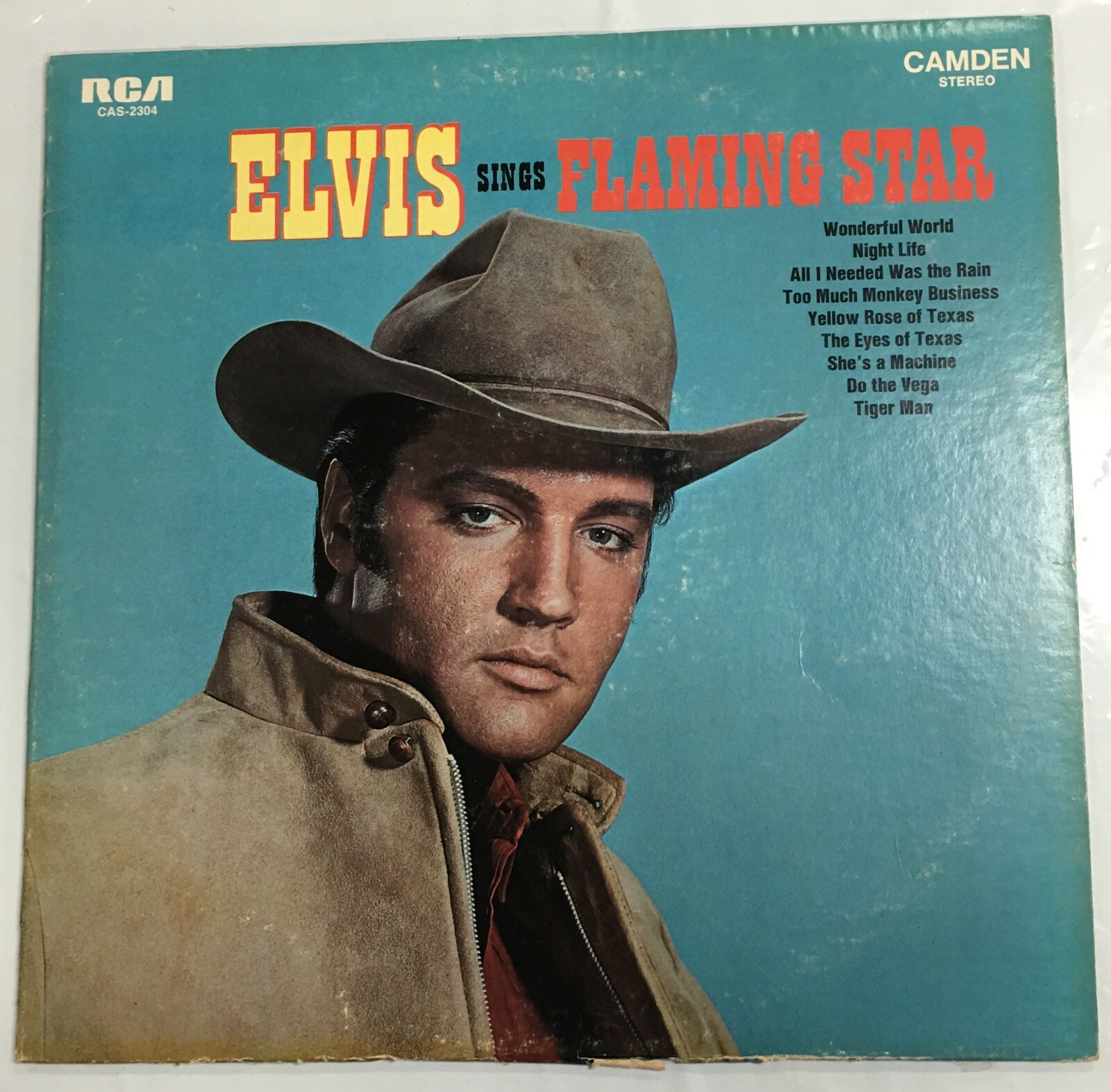 Elvis Presley Elvis Sings " Flaming Star" RCA Camden Record CAS2304