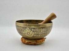 8 inches Special Buddha Carving Singing Bowl From Nepal-Spiritual Tibetan Bowls