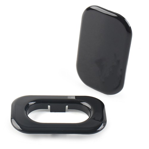 Antenna Hole Accent + Filler Cover Black For Harley Road Street Glide FLHR FLHX - Picture 4 of 10